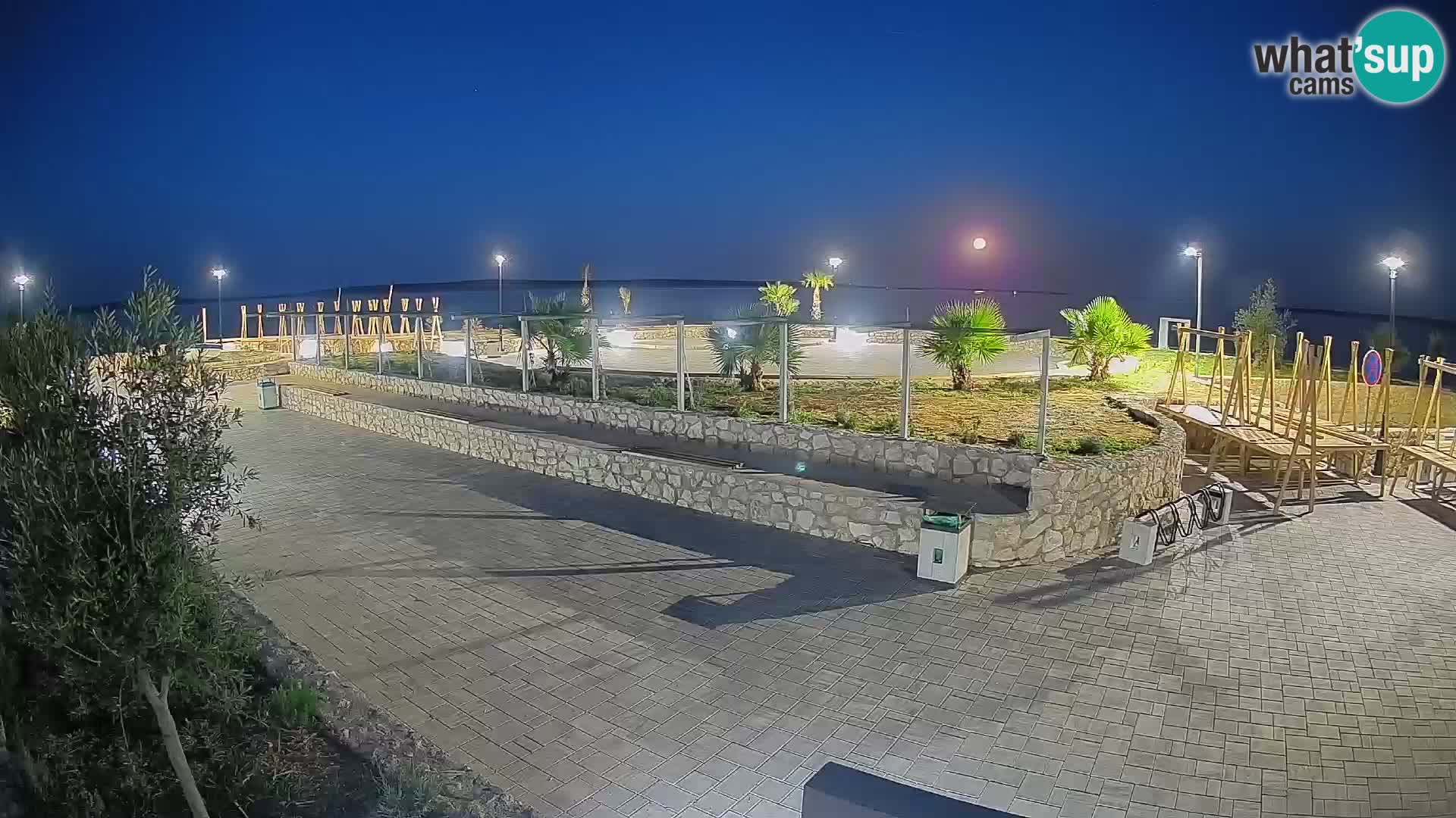 Webcam Mandre – Scène estivale Velika điga | Île de Pag