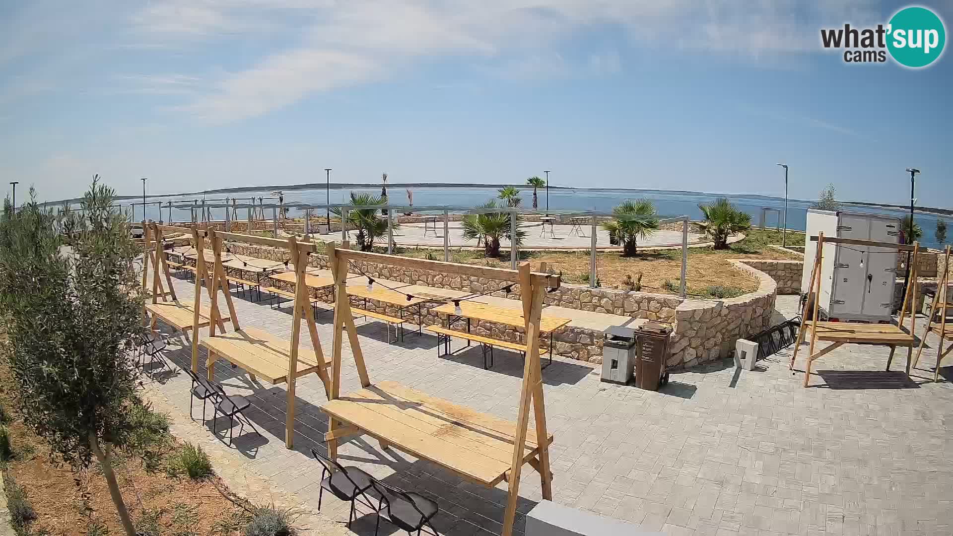 Mandre Summer Stage Webcam – Velika điga | Pag Island