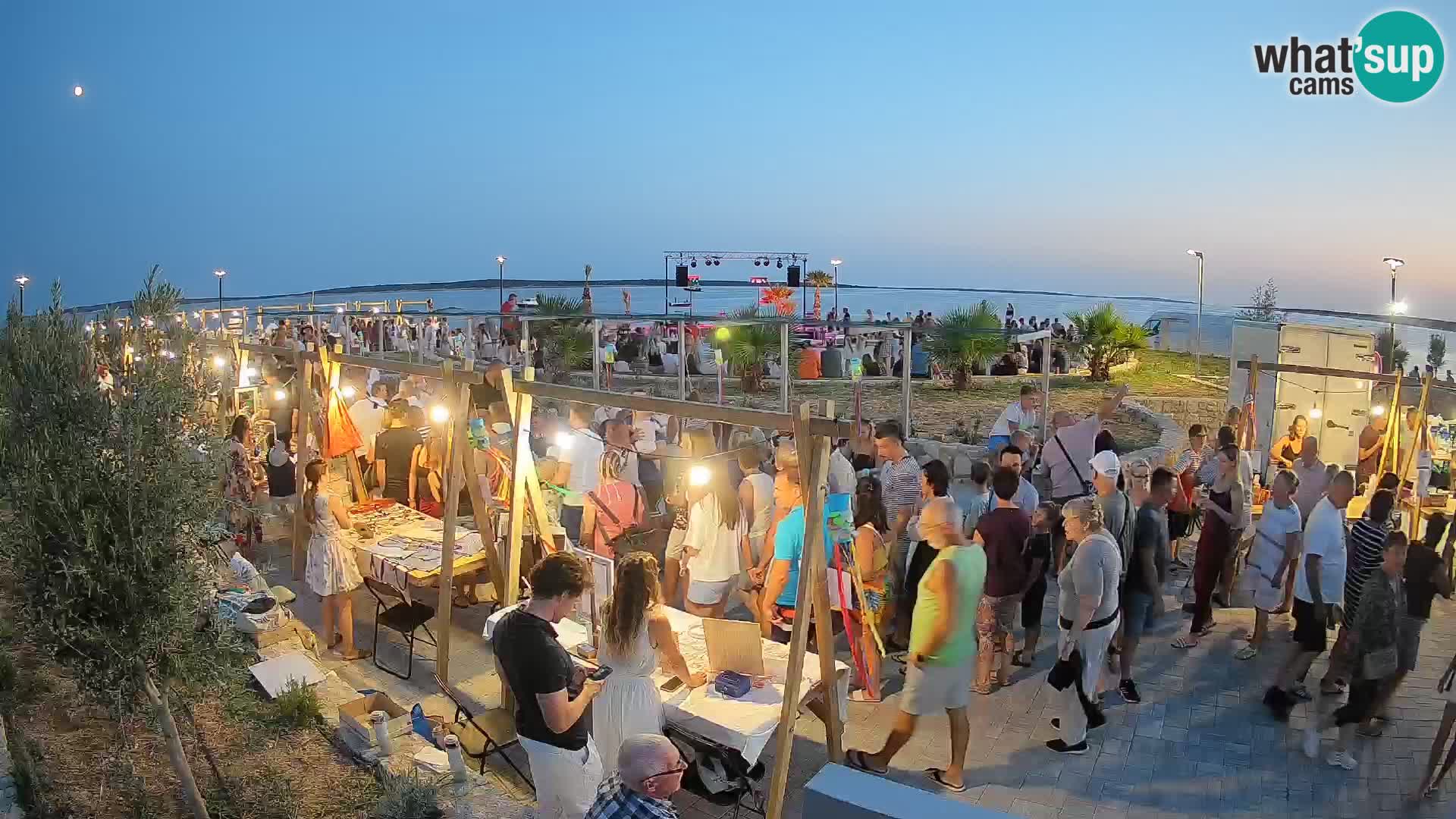 Mandre Summer Stage Webcam – Velika điga | Pag Island