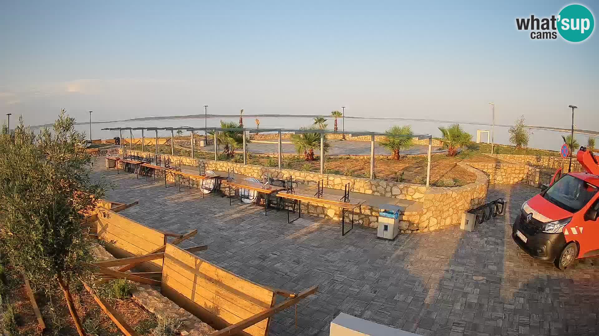 Webcam Mandre – Escenario de verano Velika điga | Isla de Pag