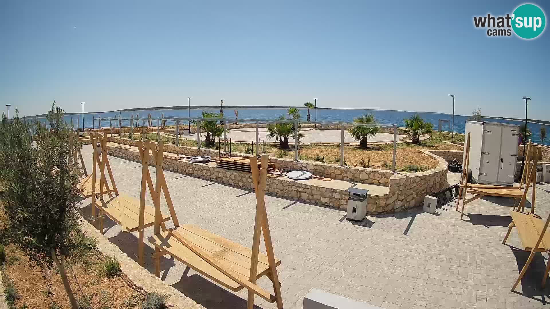 Webcam Mandre – Escenario de verano Velika điga | Isla de Pag