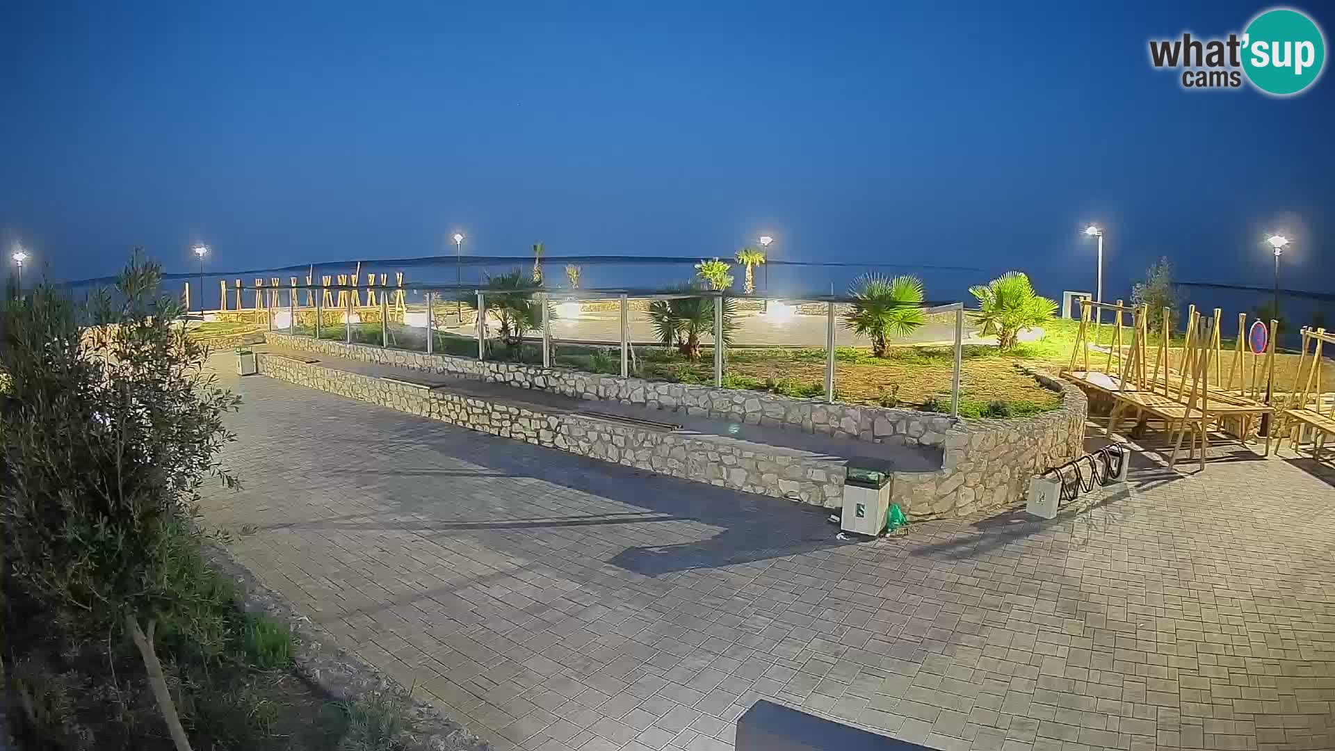Spletna kamera Mandre – Poletni oder Velika điga | Otok Pag