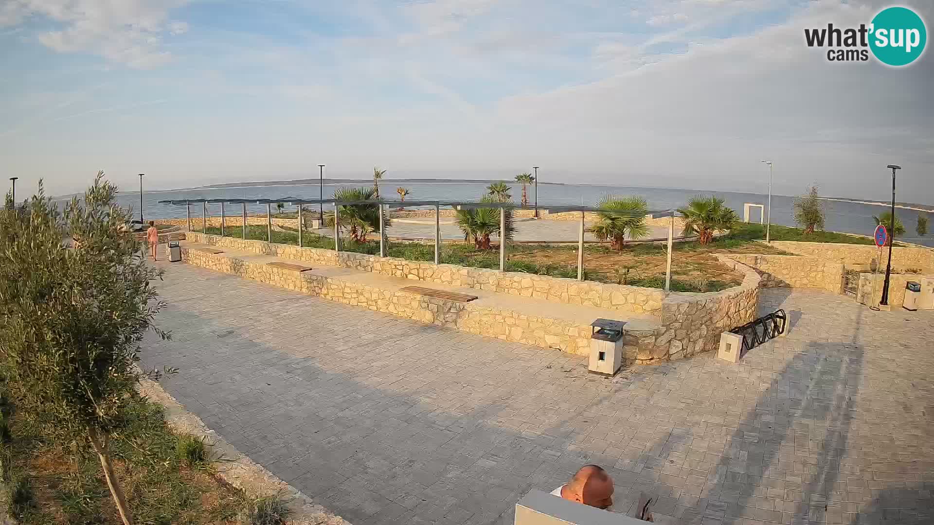 Web kamera Mandre – Ljetna pozornica Velika điga | Otok Pag