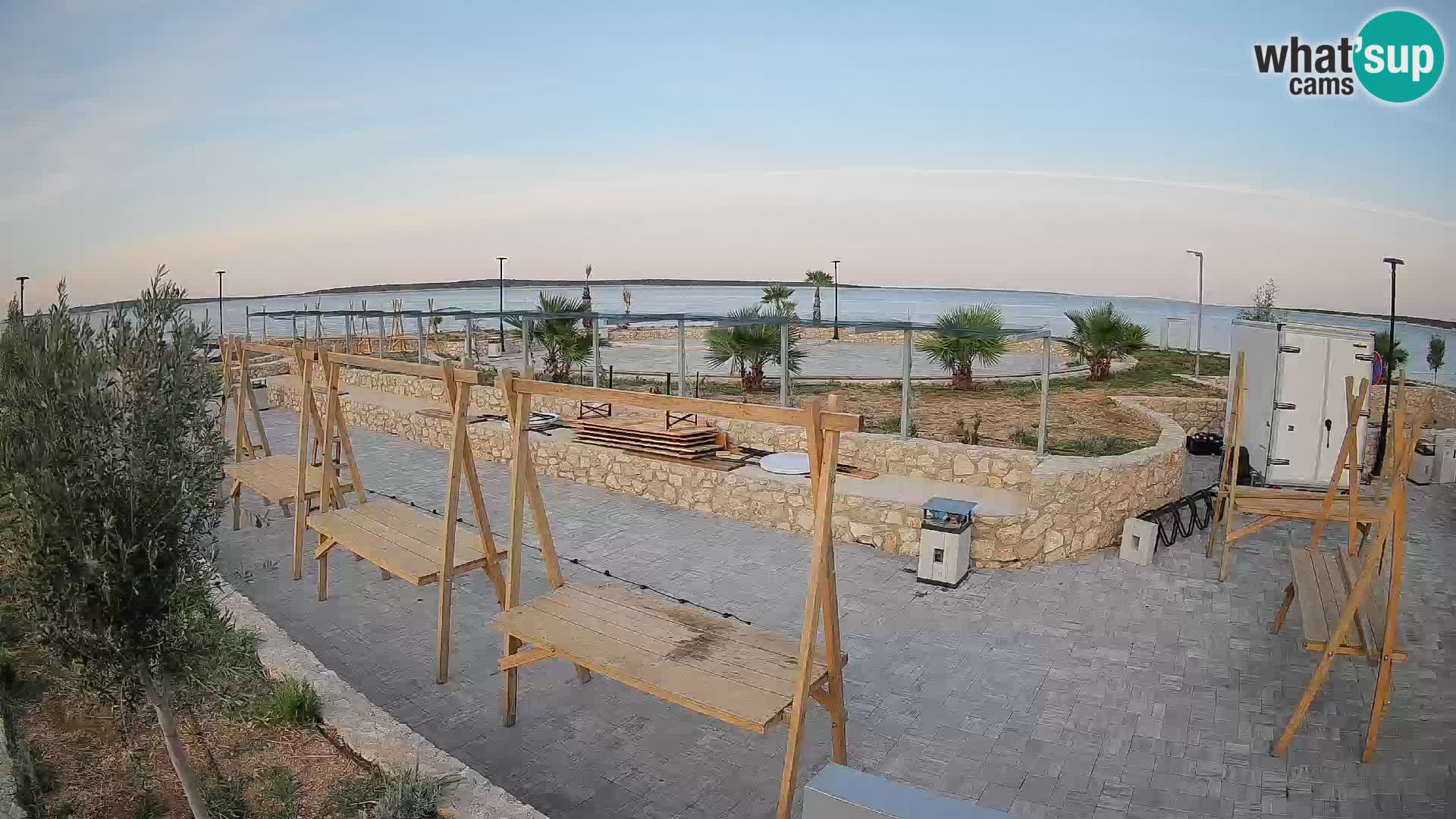 Webcam Mandre – Escenario de verano Velika điga | Isla de Pag