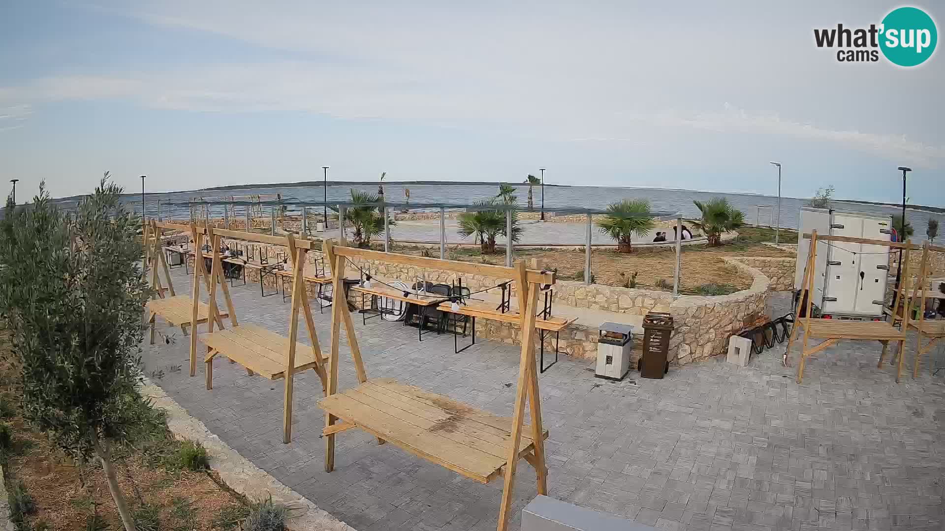 Spletna kamera Mandre – Poletni oder Velika điga | Otok Pag