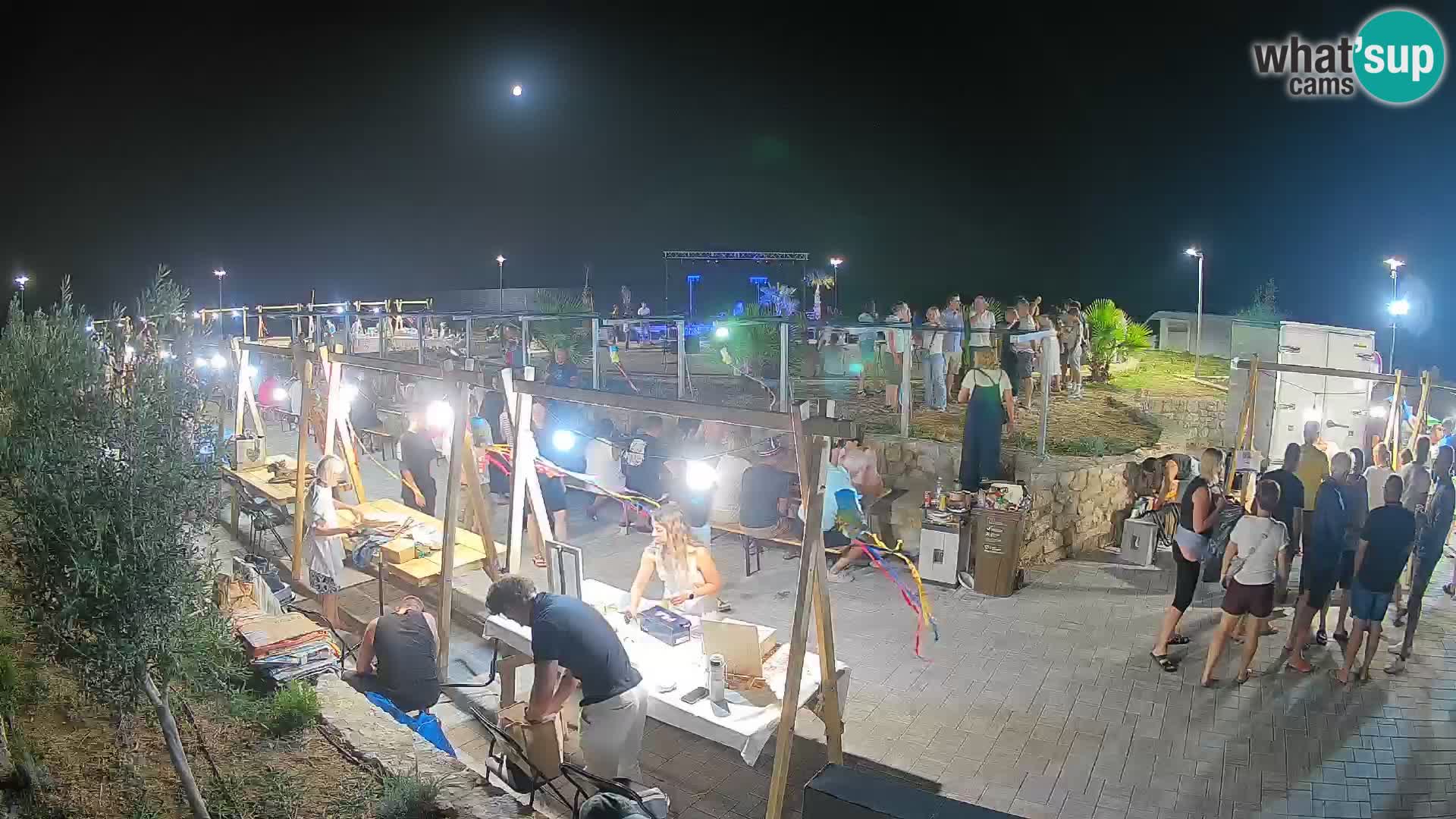 Mandre Summer Stage Webcam – Velika điga | Pag Island