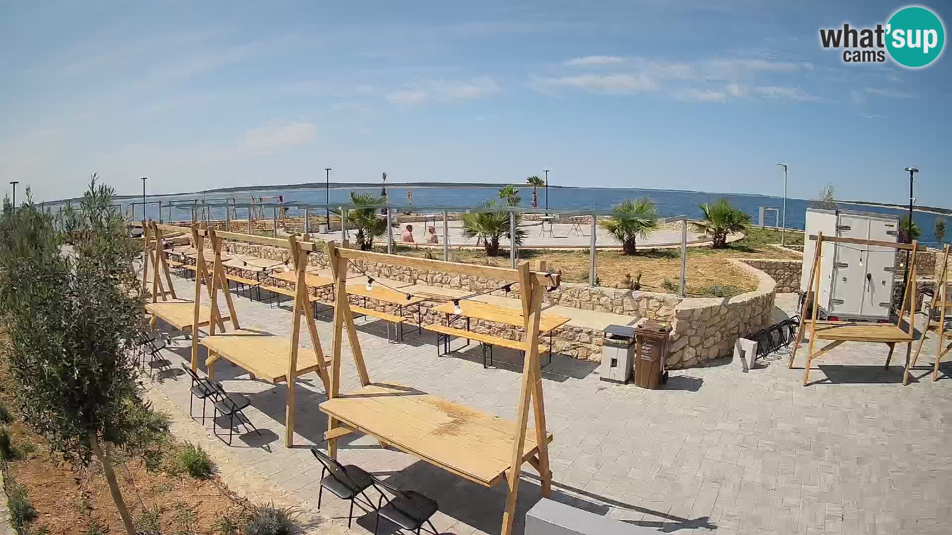 Spletna kamera Mandre – Poletni oder Velika điga | Otok Pag