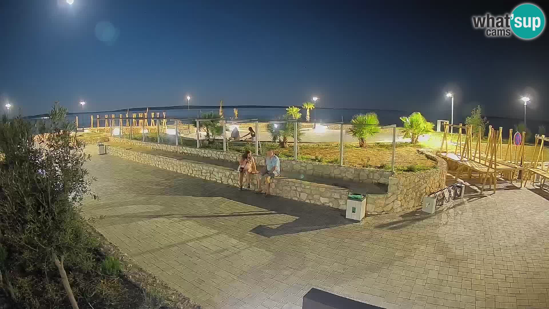 Spletna kamera Mandre – Poletni oder Velika điga | Otok Pag