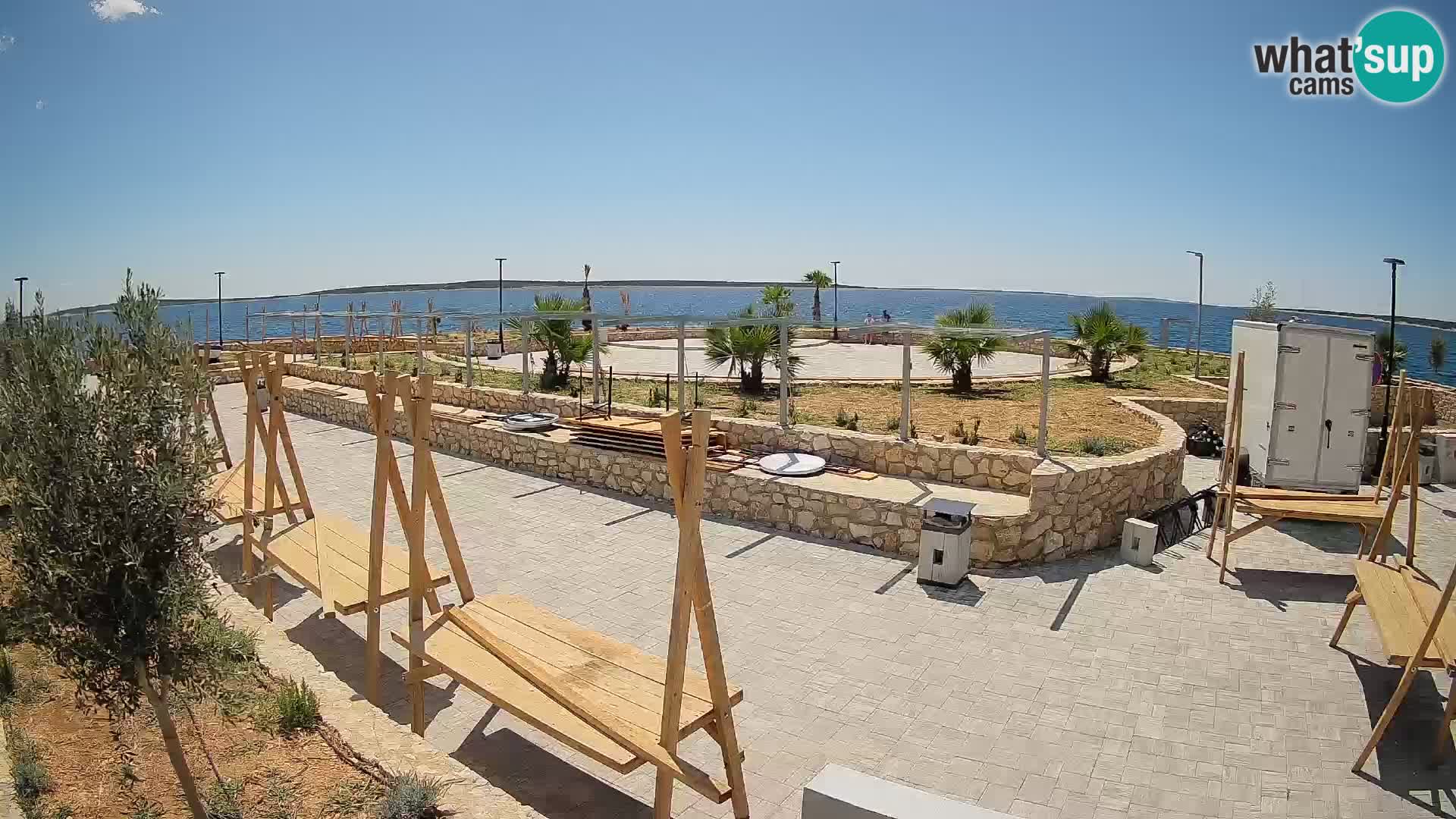 Webcam Mandre – Scène estivale Velika điga | Île de Pag