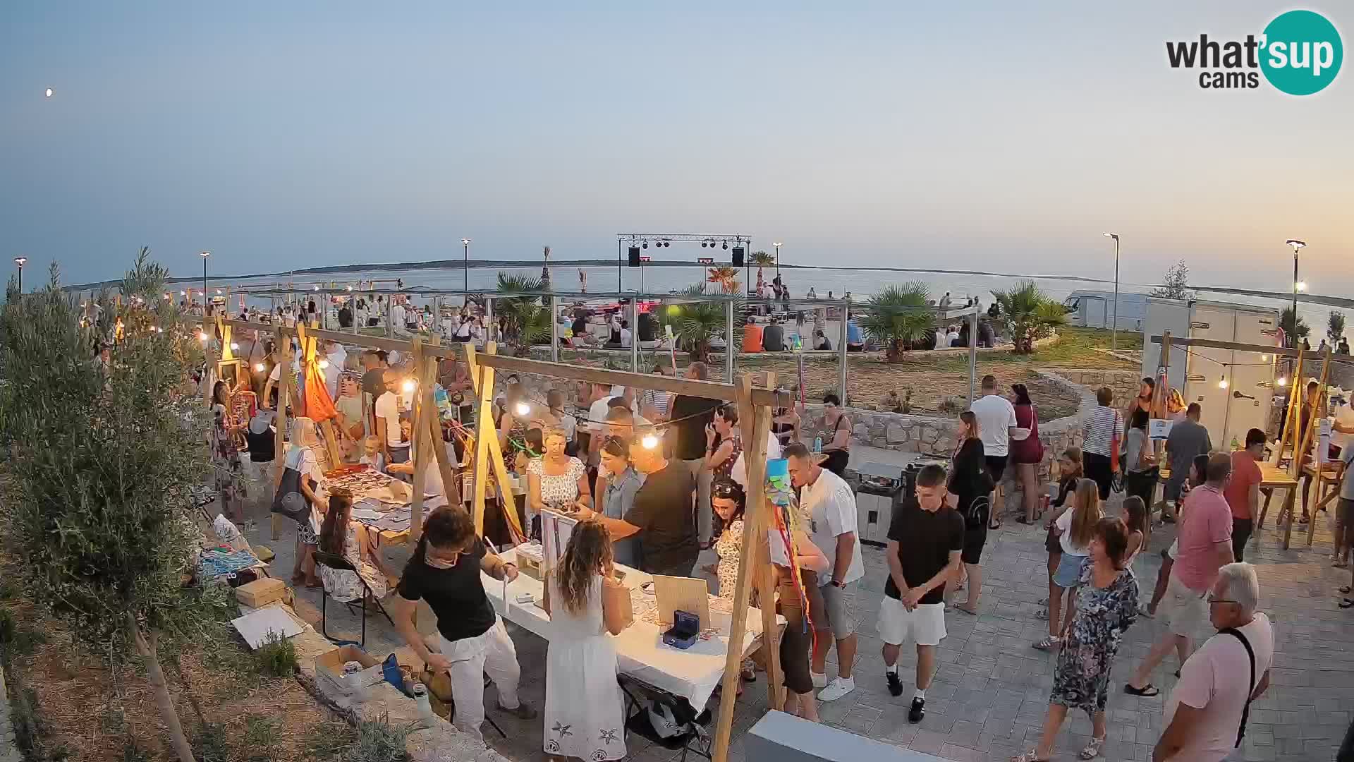 Webcam Mandre – Escenario de verano Velika điga | Isla de Pag