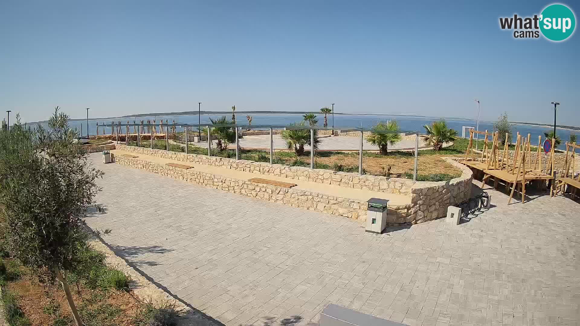 Webcam Mandre – Scène estivale Velika điga | Île de Pag