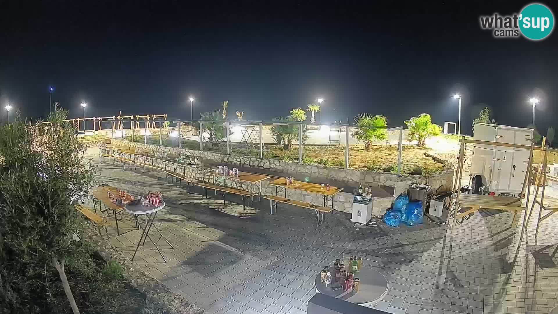 Webcam Mandre – Scène estivale Velika điga | Île de Pag