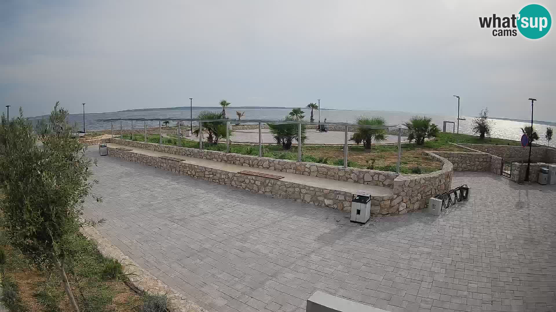 Web kamera Mandre – Ljetna pozornica Velika điga | Otok Pag
