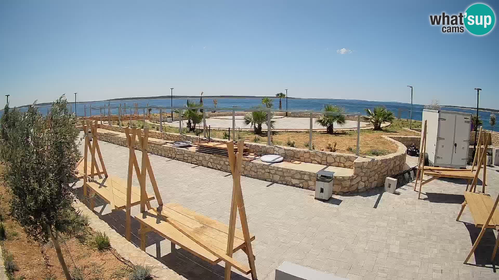 Webcam Mandre – Scène estivale Velika điga | Île de Pag