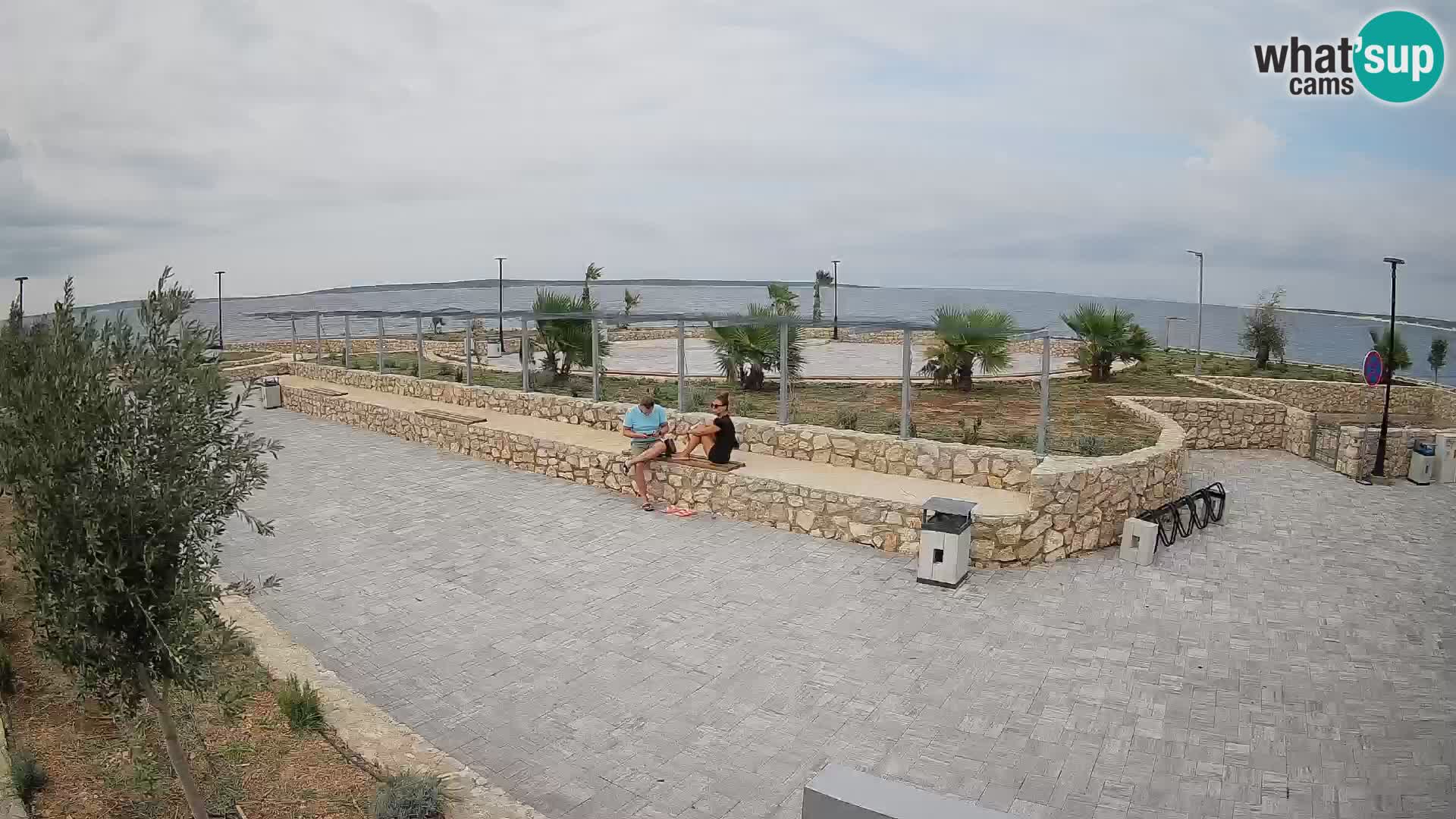Web kamera Mandre – Ljetna pozornica Velika điga | Otok Pag