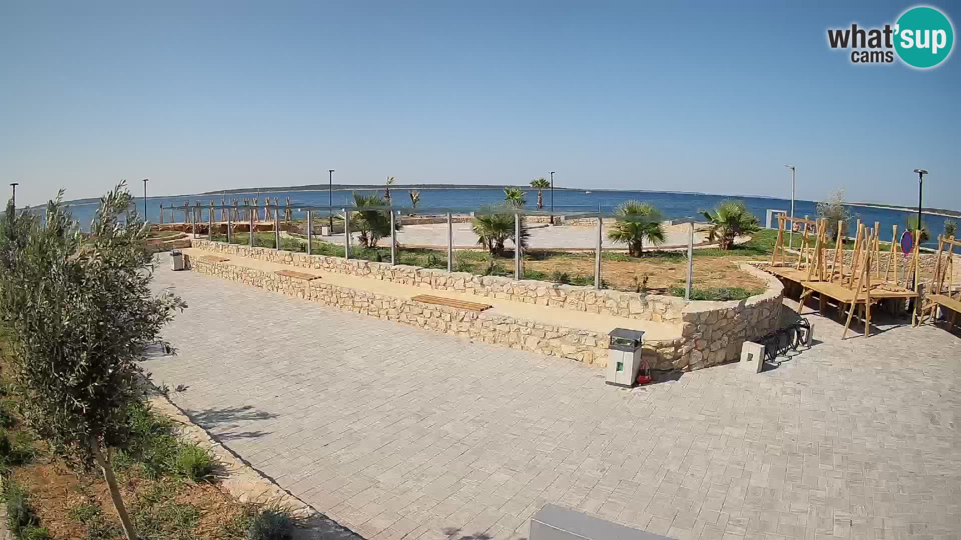 Webcam Mandre – Escenario de verano Velika điga | Isla de Pag