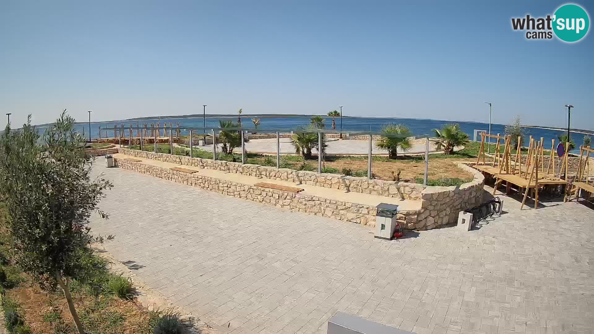 Webcam Mandre – Escenario de verano Velika điga | Isla de Pag