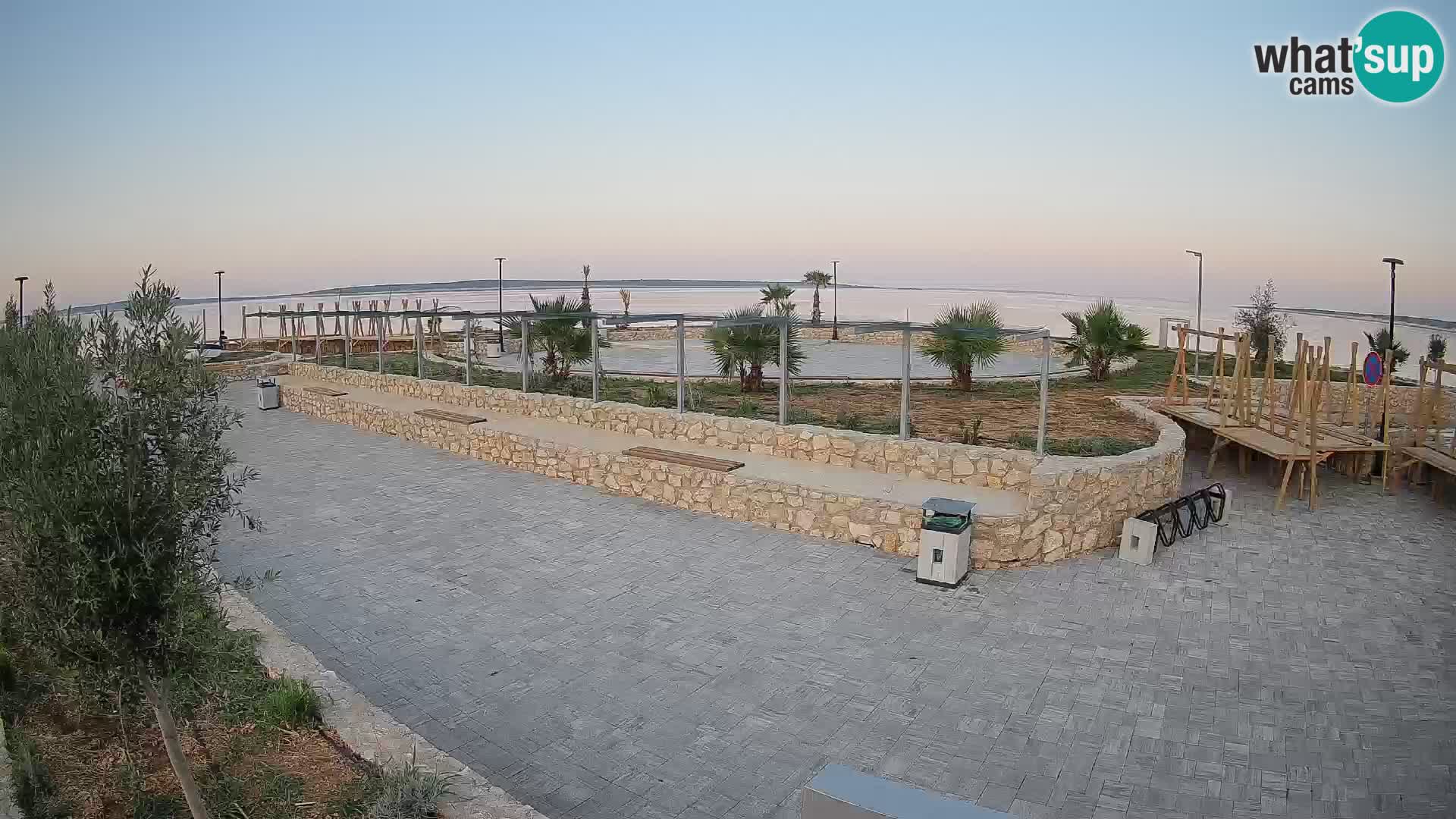 Spletna kamera Mandre – Poletni oder Velika điga | Otok Pag