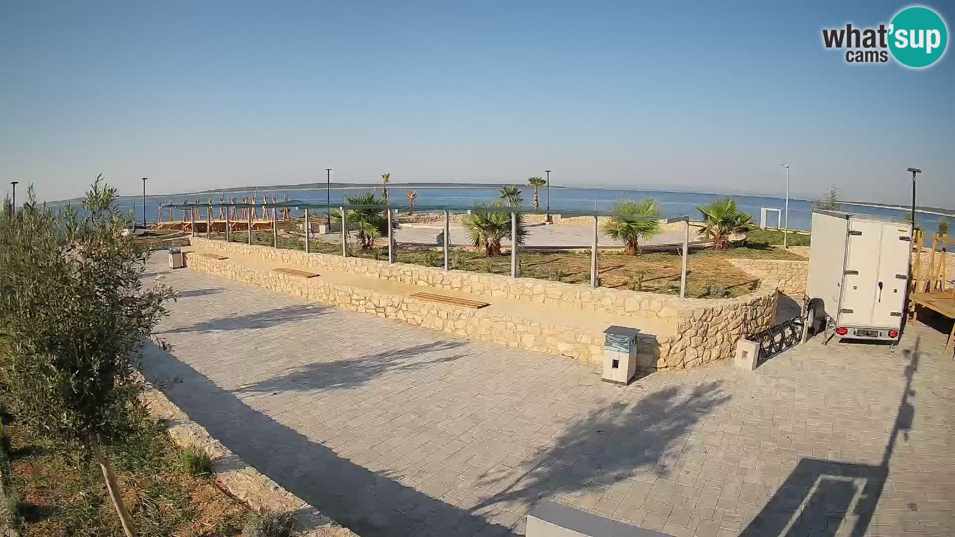 Webcam Mandre – Scène estivale Velika điga | Île de Pag