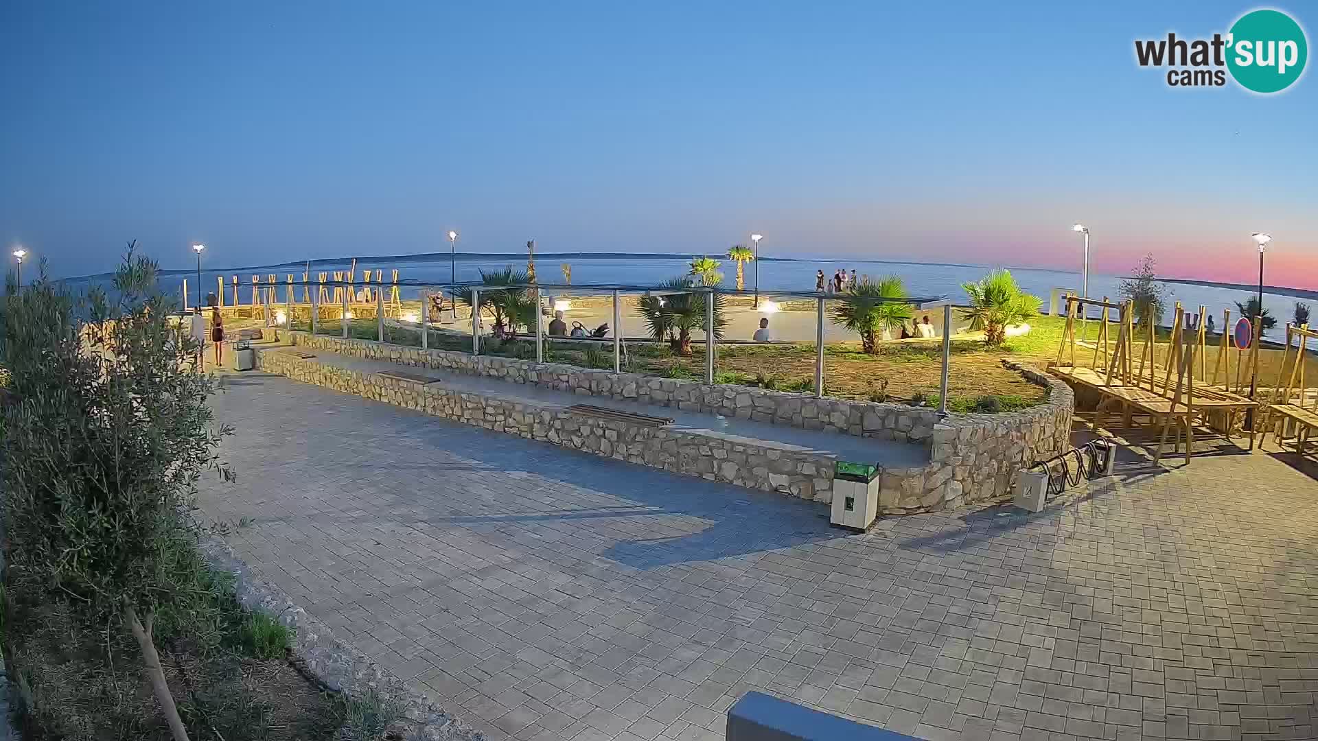 Spletna kamera Mandre – Poletni oder Velika điga | Otok Pag