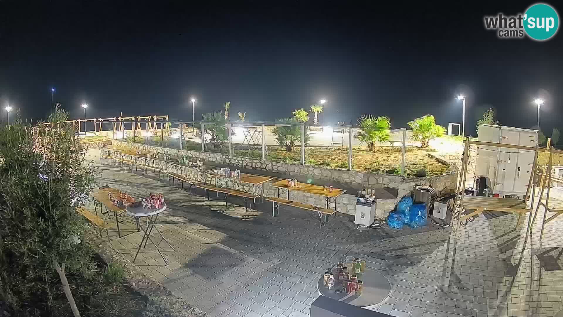 Webcam Mandre – Escenario de verano Velika điga | Isla de Pag