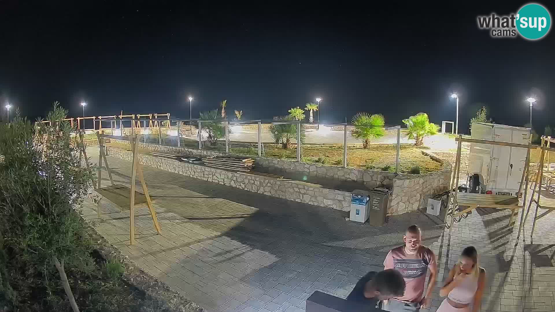 Webcam Mandre – Scène estivale Velika điga | Île de Pag