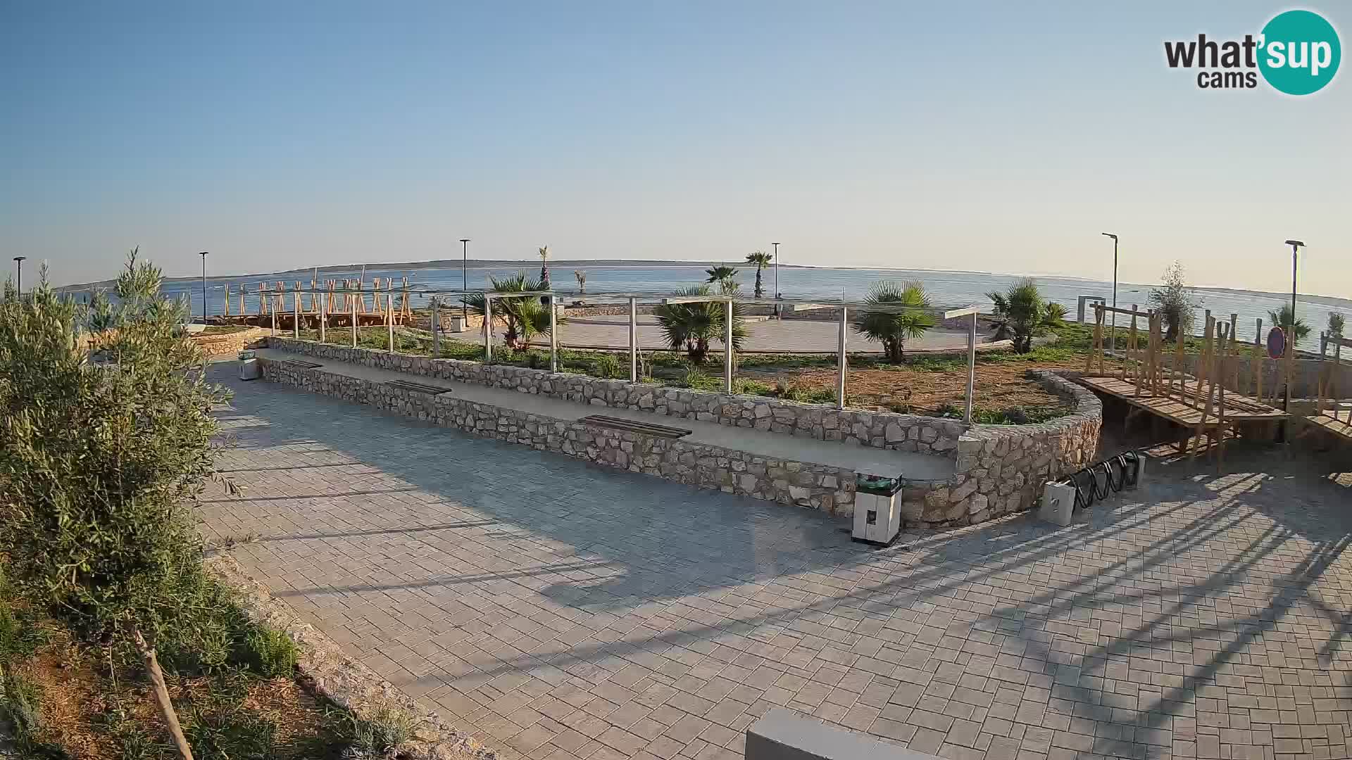 Web kamera Mandre – Ljetna pozornica Velika điga | Otok Pag