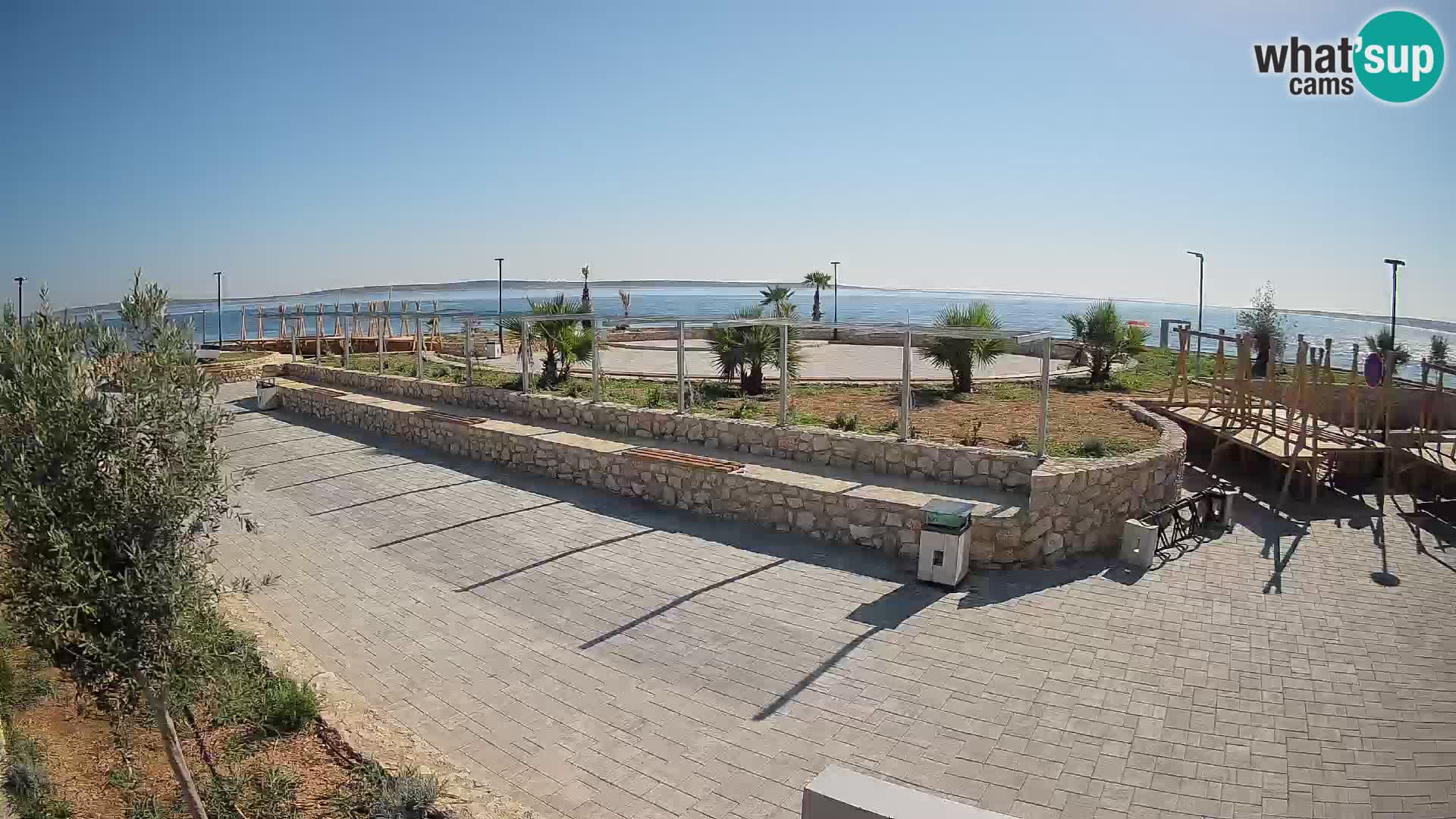 Web kamera Mandre – Ljetna pozornica Velika điga | Otok Pag