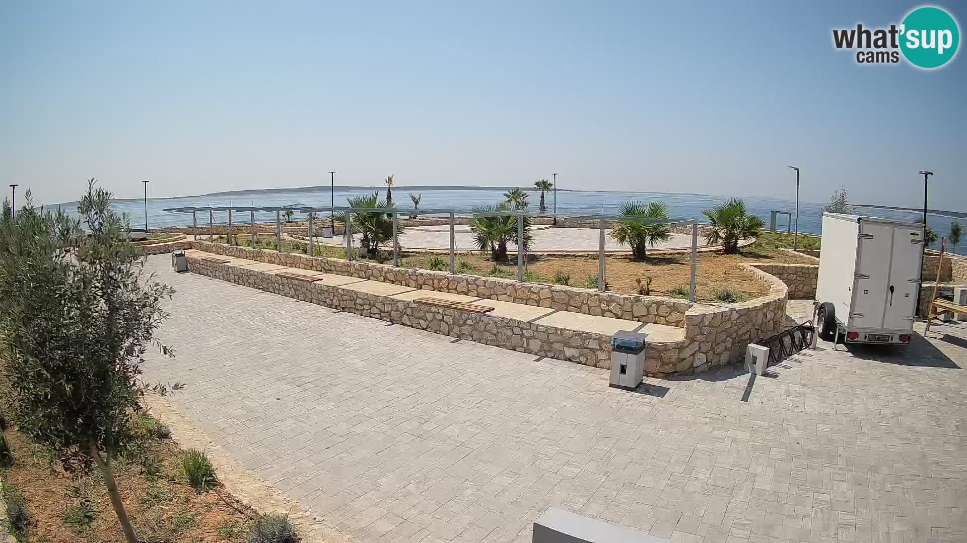 Webcam Mandre – Escenario de verano Velika điga | Isla de Pag