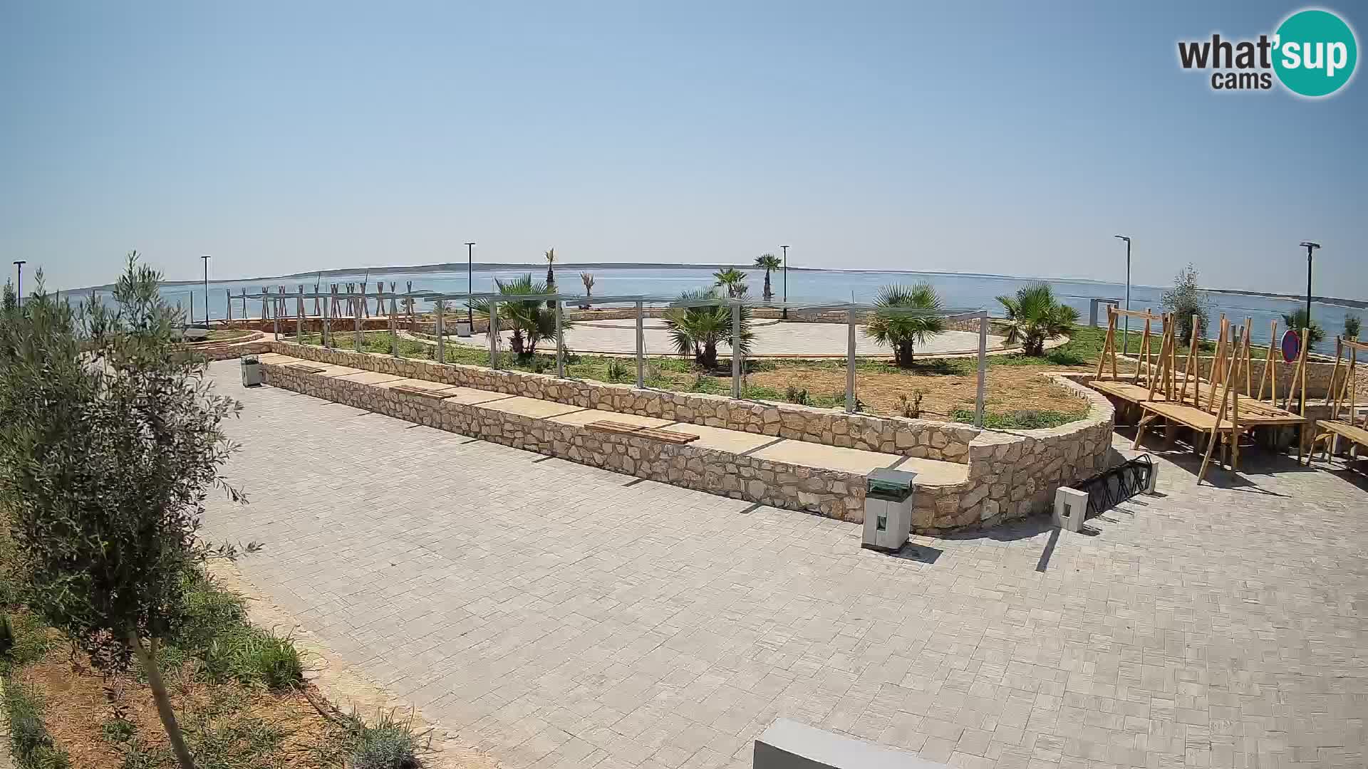Webcam Mandre – Escenario de verano Velika điga | Isla de Pag