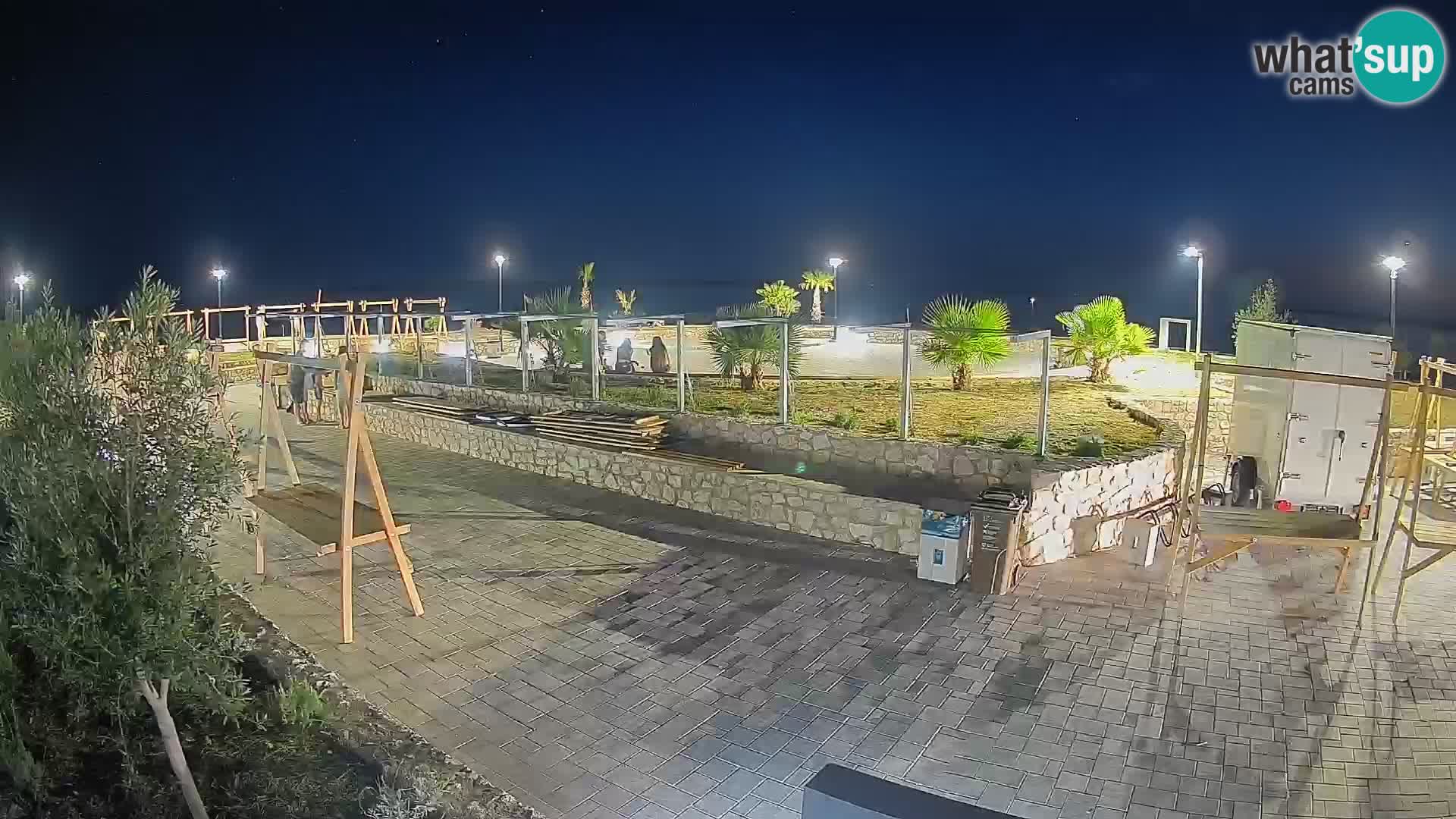 Webcam Mandre – Scène estivale Velika điga | Île de Pag