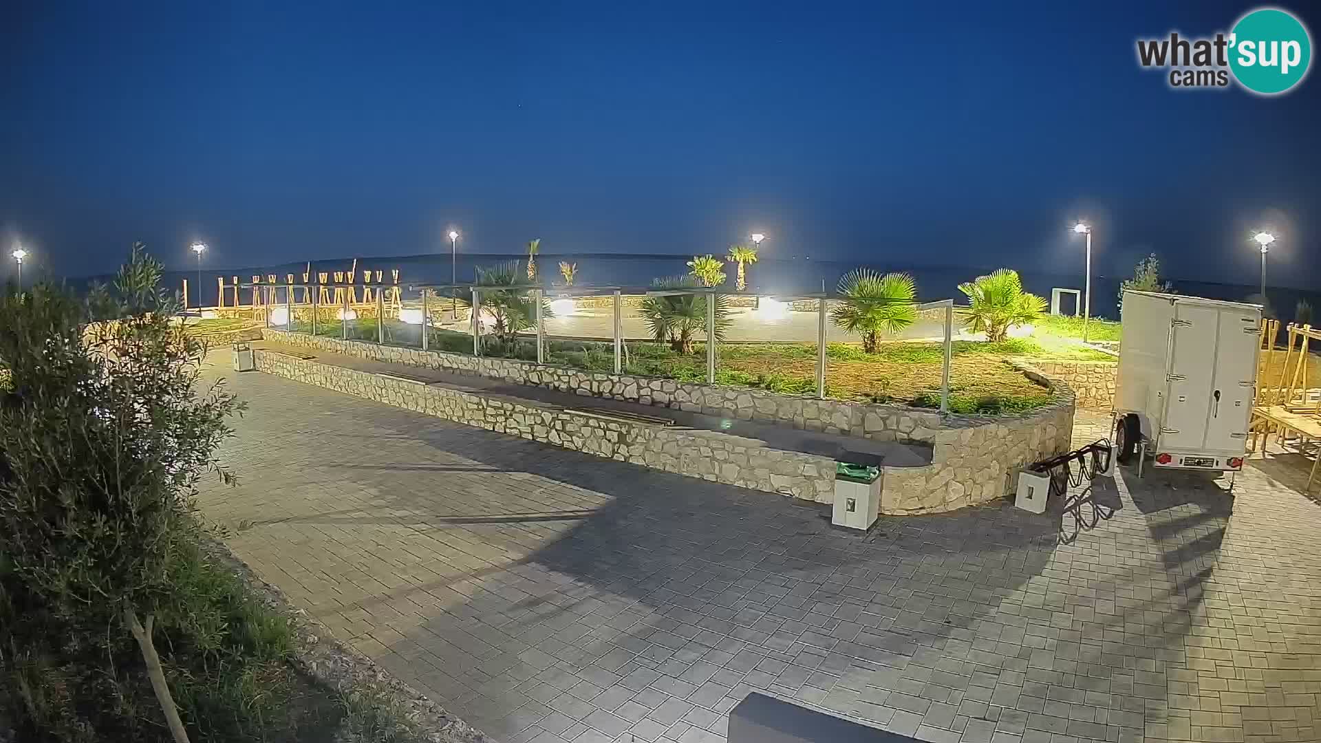 Webcam Mandre – Escenario de verano Velika điga | Isla de Pag