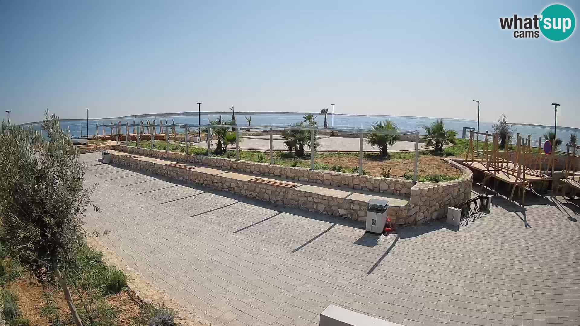 Web kamera Mandre – Ljetna pozornica Velika điga | Otok Pag