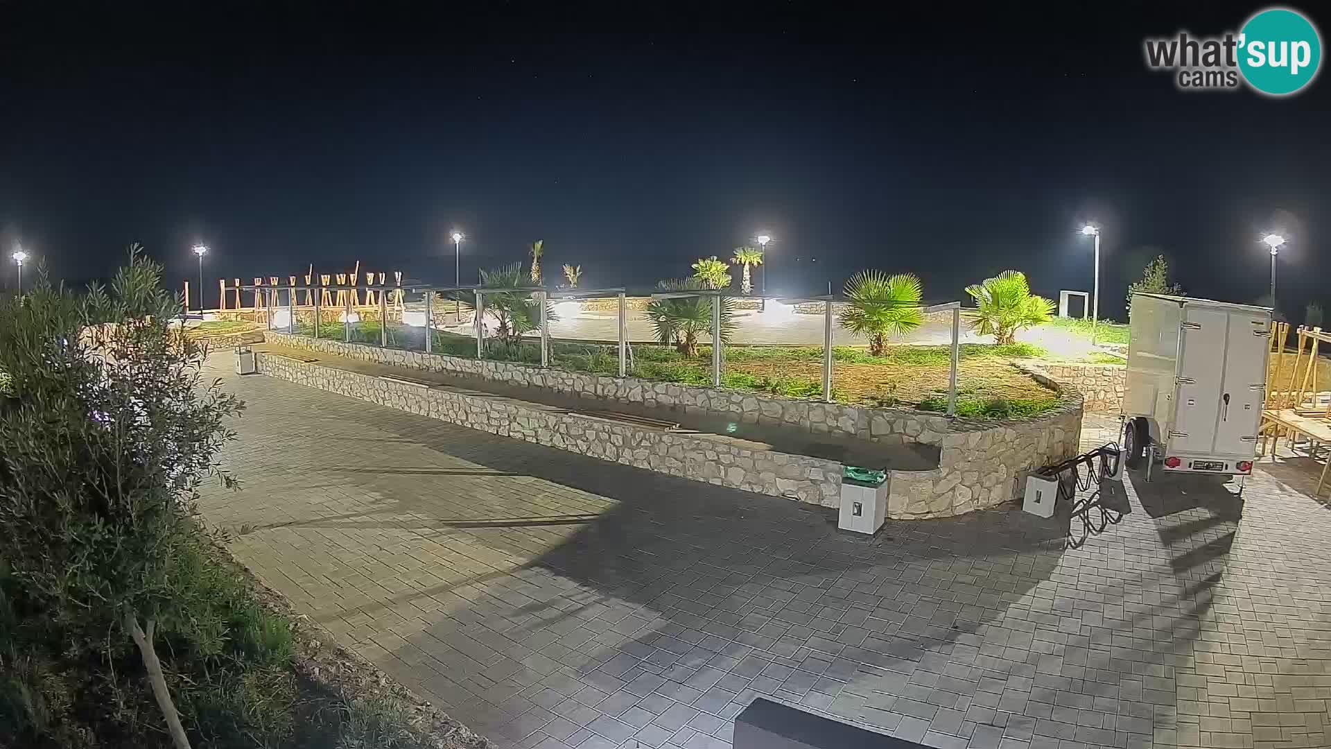 Webcam Mandre – Scène estivale Velika điga | Île de Pag