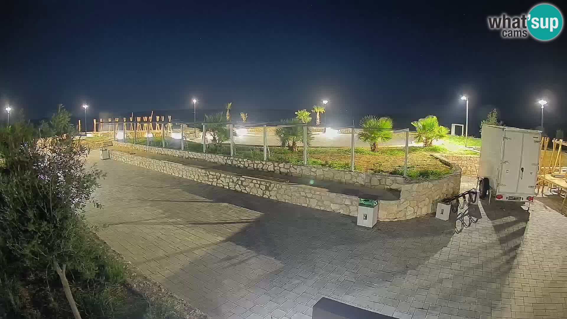 Webcam Mandre – Escenario de verano Velika điga | Isla de Pag