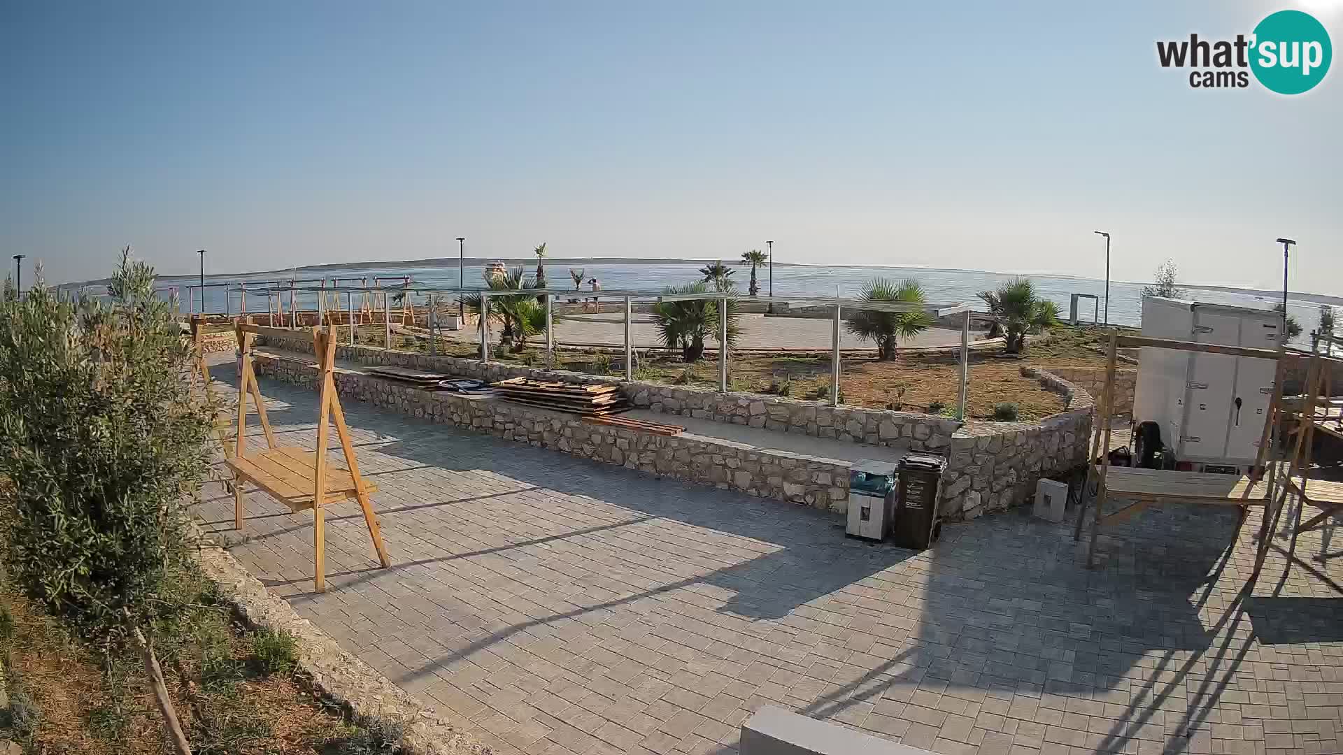 Web kamera Mandre – Ljetna pozornica Velika điga | Otok Pag