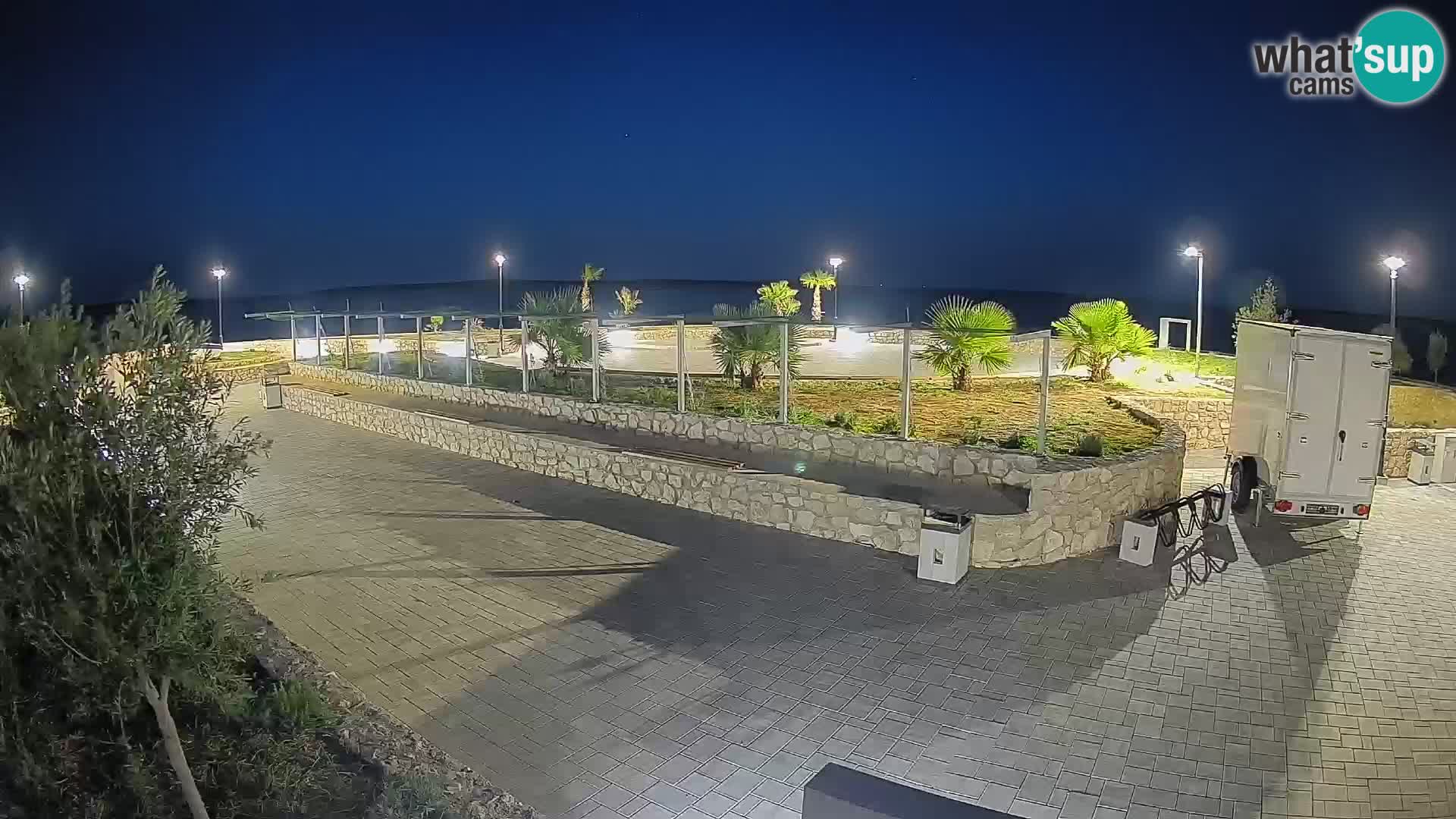 Webcam Mandre – Escenario de verano Velika điga | Isla de Pag