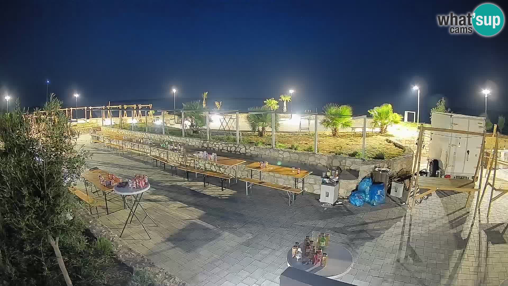 Webcam Mandre – Escenario de verano Velika điga | Isla de Pag