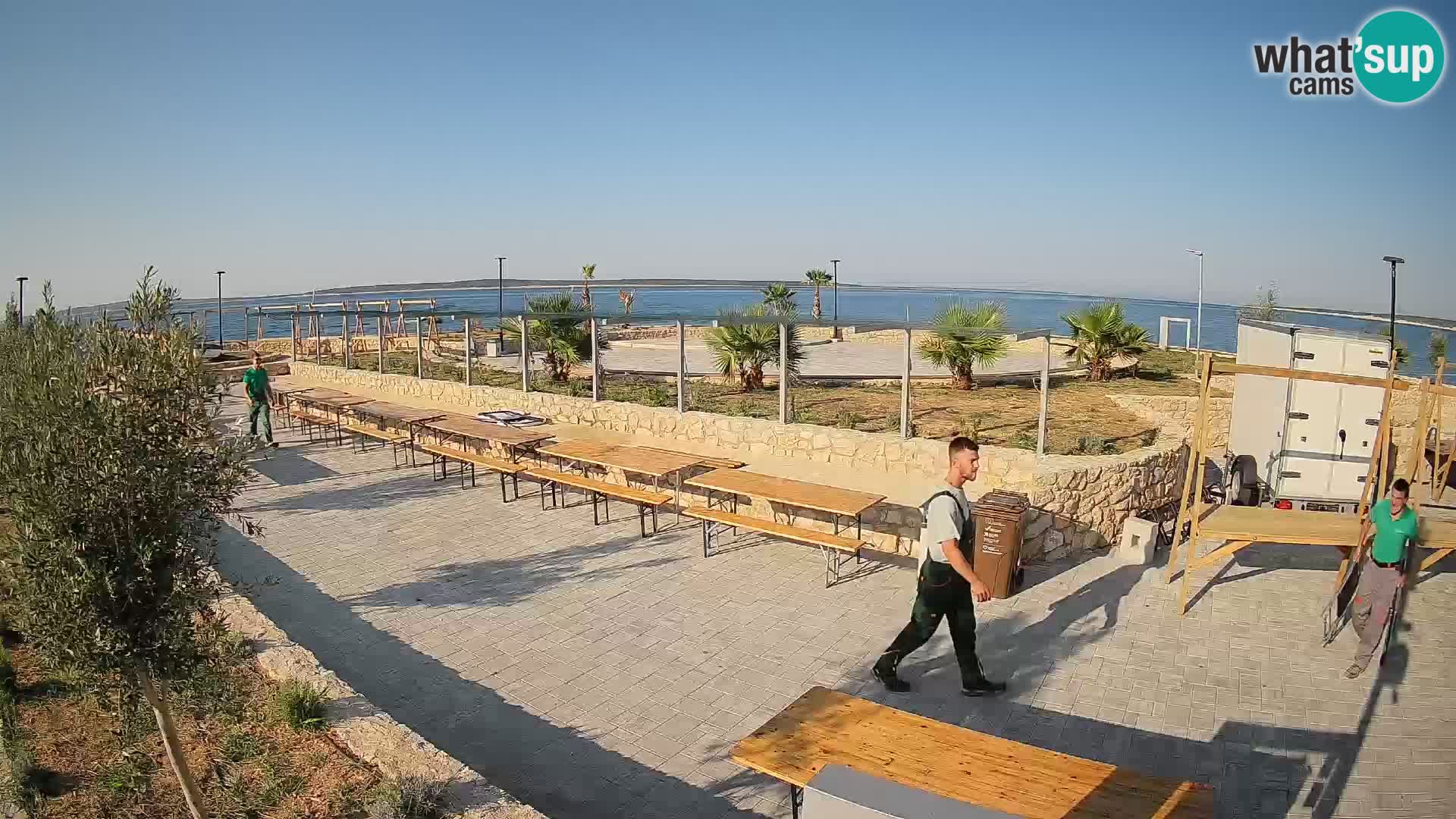 Webcam Mandre – Escenario de verano Velika điga | Isla de Pag