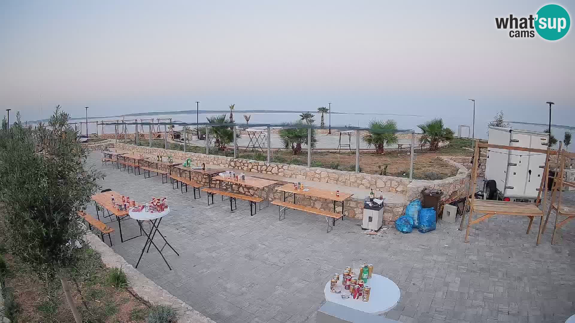 Webcam Mandre – Escenario de verano Velika điga | Isla de Pag