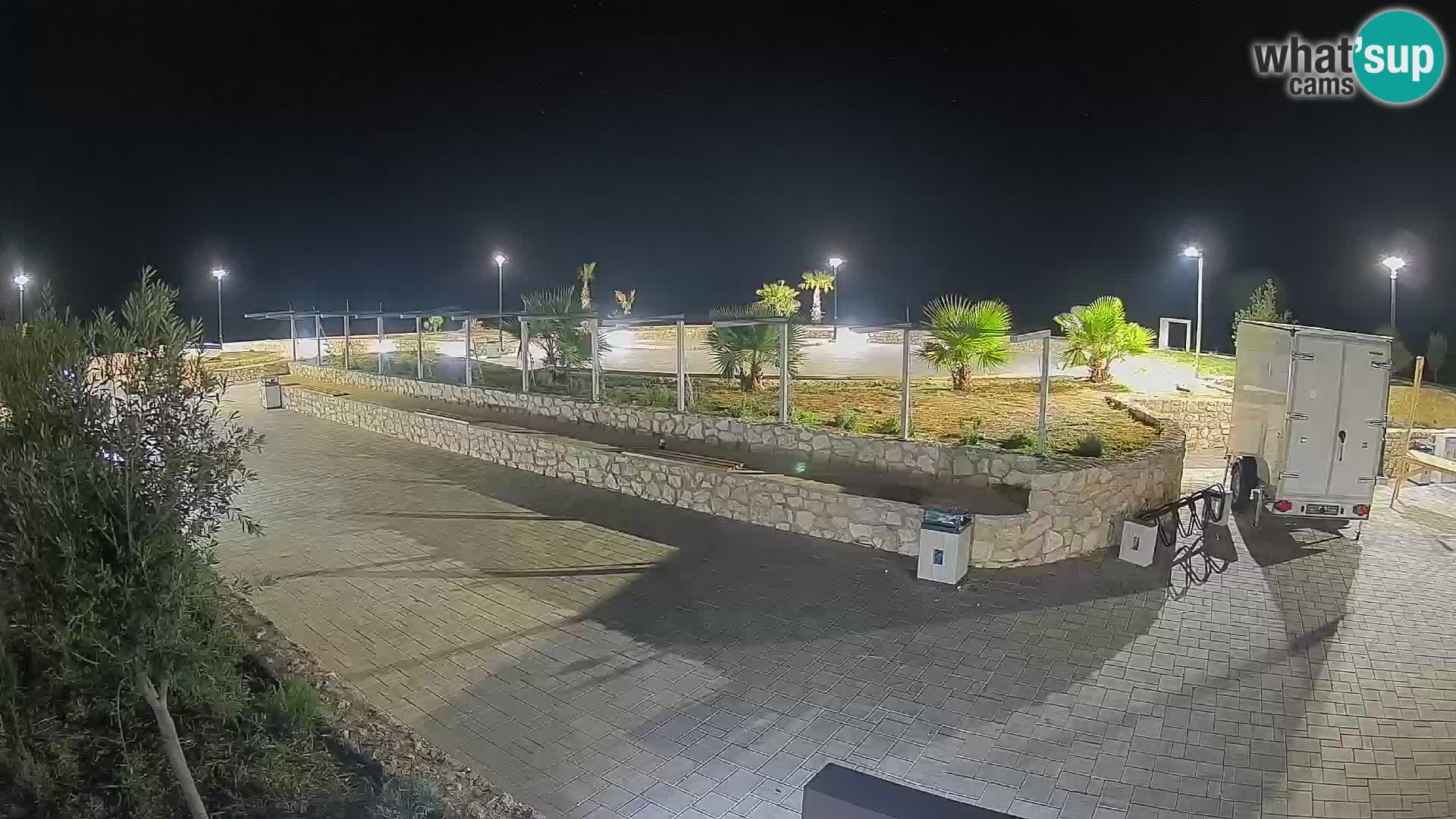 Webcam Mandre – Escenario de verano Velika điga | Isla de Pag