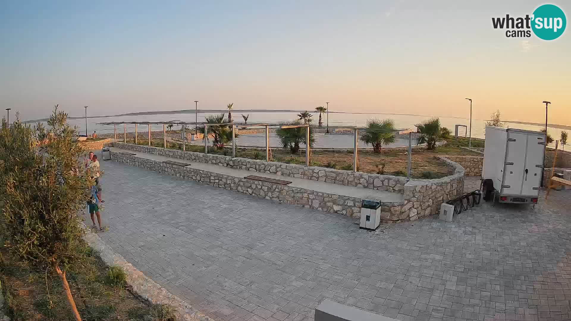 Spletna kamera Mandre – Poletni oder Velika điga | Otok Pag
