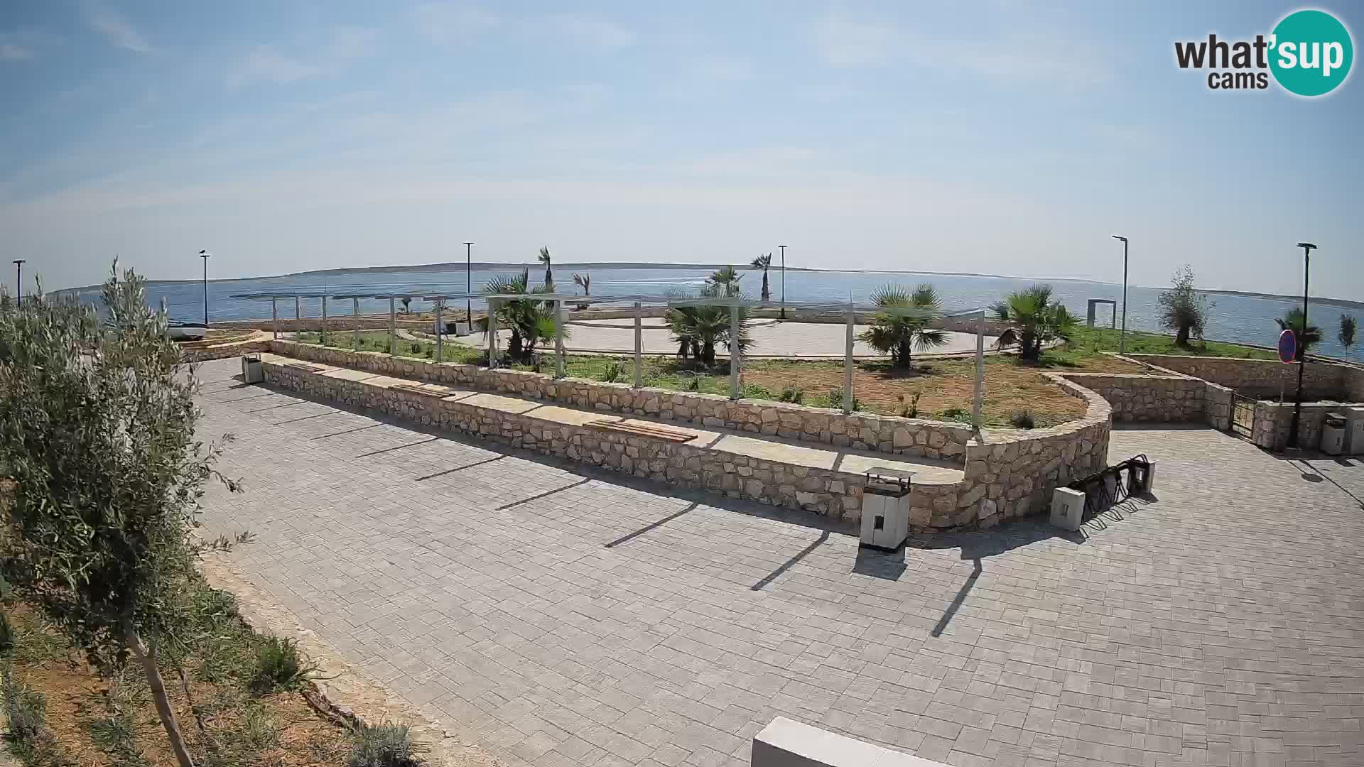 Web kamera Mandre – Ljetna pozornica Velika điga | Otok Pag
