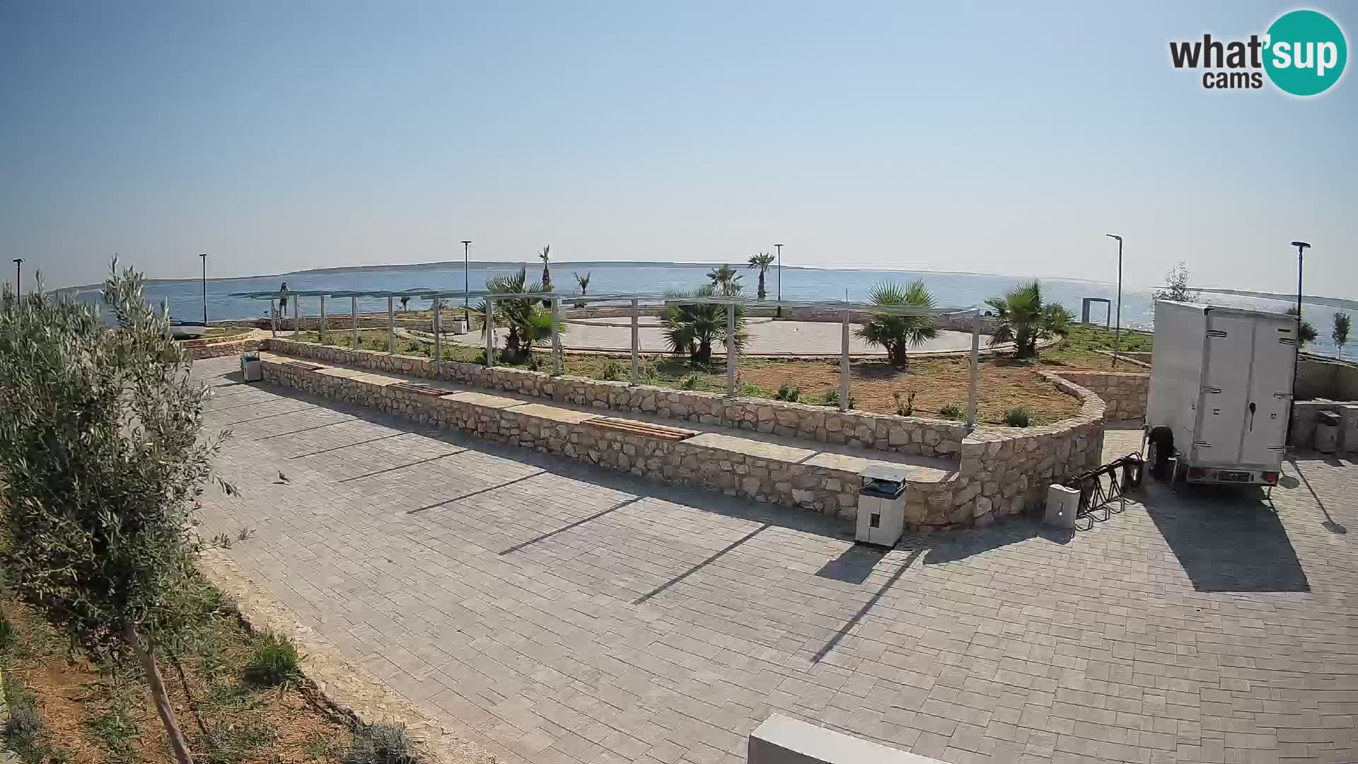 Web kamera Mandre – Ljetna pozornica Velika điga | Otok Pag