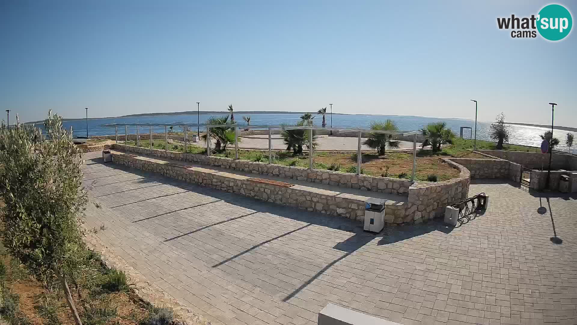 Web kamera Mandre – Ljetna pozornica Velika điga | Otok Pag