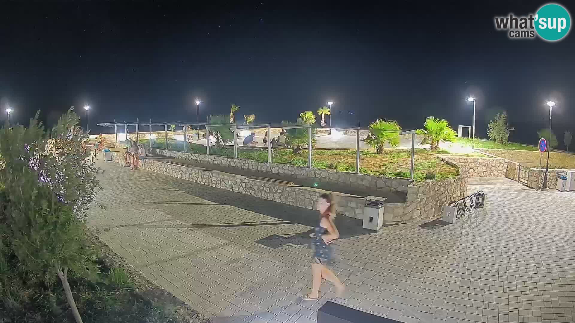 Spletna kamera Mandre – Poletni oder Velika điga | Otok Pag