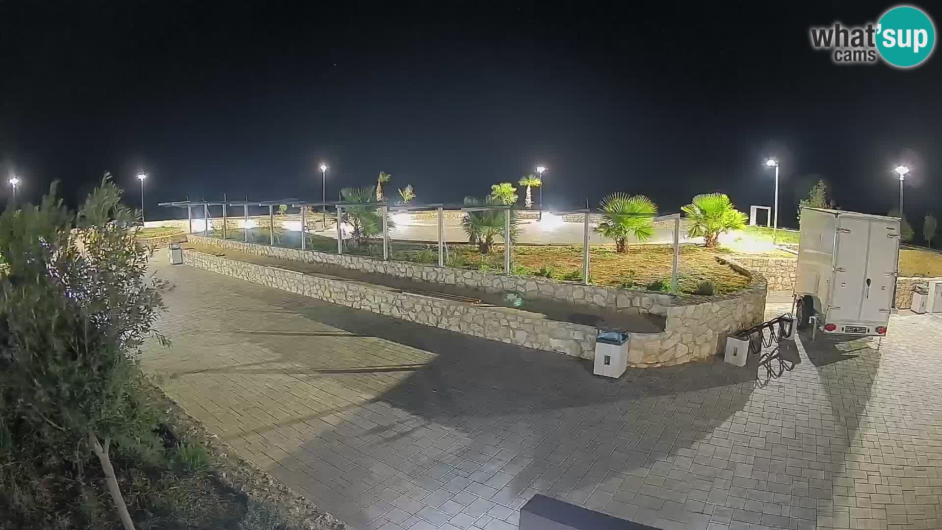 Webcam Mandre – Scène estivale Velika điga | Île de Pag