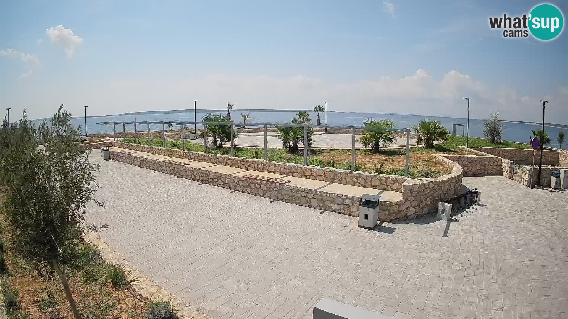 Web kamera Mandre – Ljetna pozornica Velika điga | Otok Pag