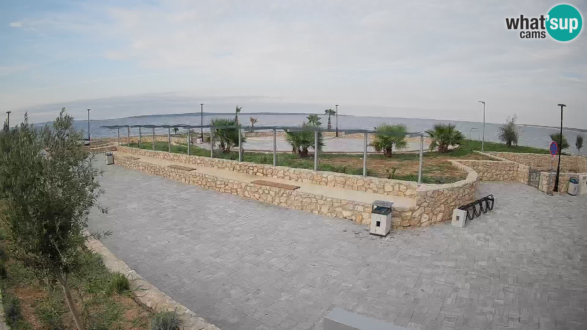Web kamera Mandre – Ljetna pozornica Velika điga | Otok Pag