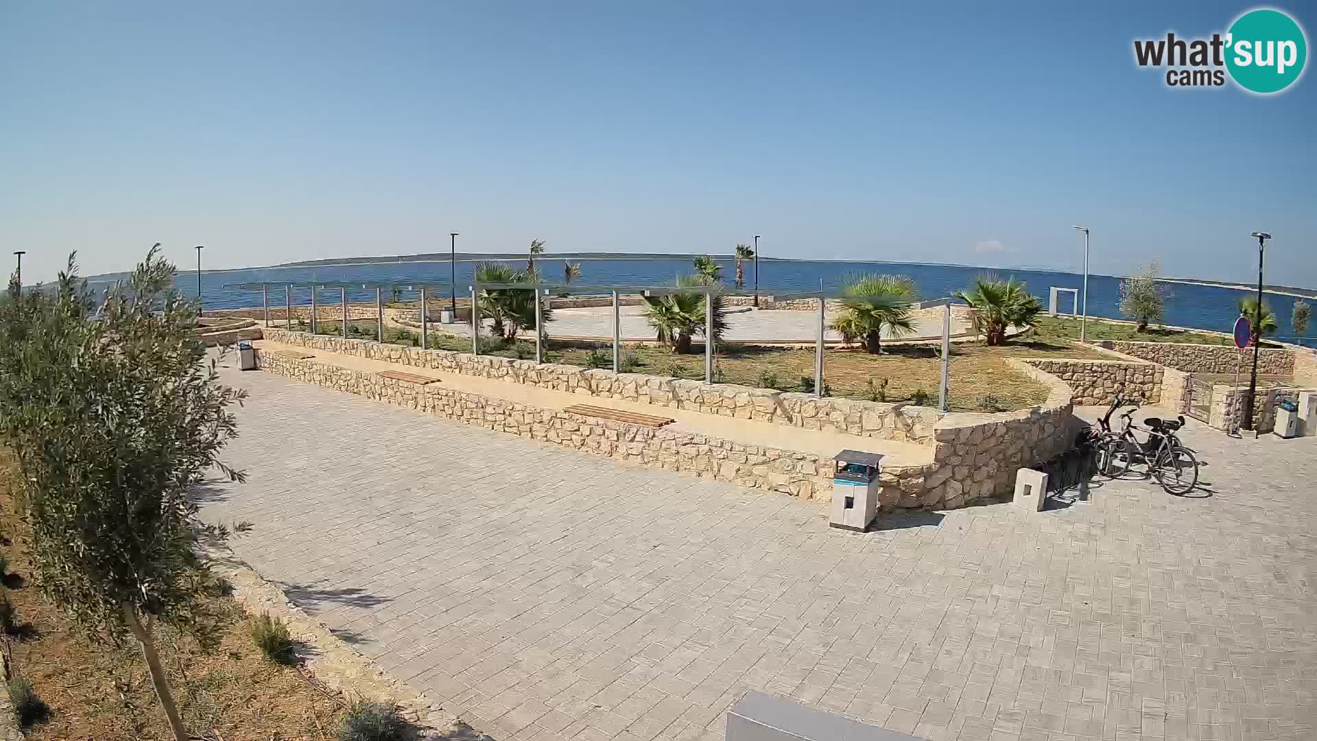 Webcam Mandre – Escenario de verano Velika điga | Isla de Pag